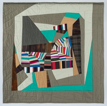 Earthtide, 34” X 34”, Wall Quilt, PATRICIA KILBURG